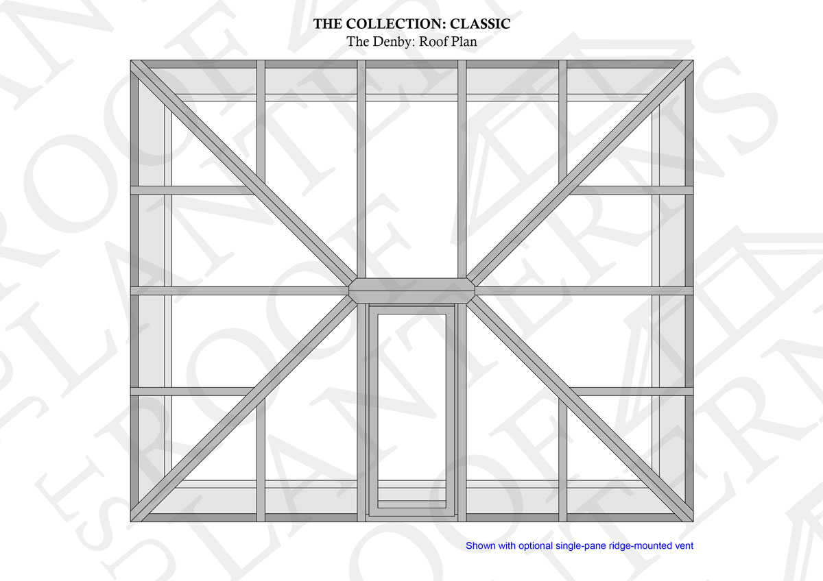Roof Plan of The Denby Roof Lantern