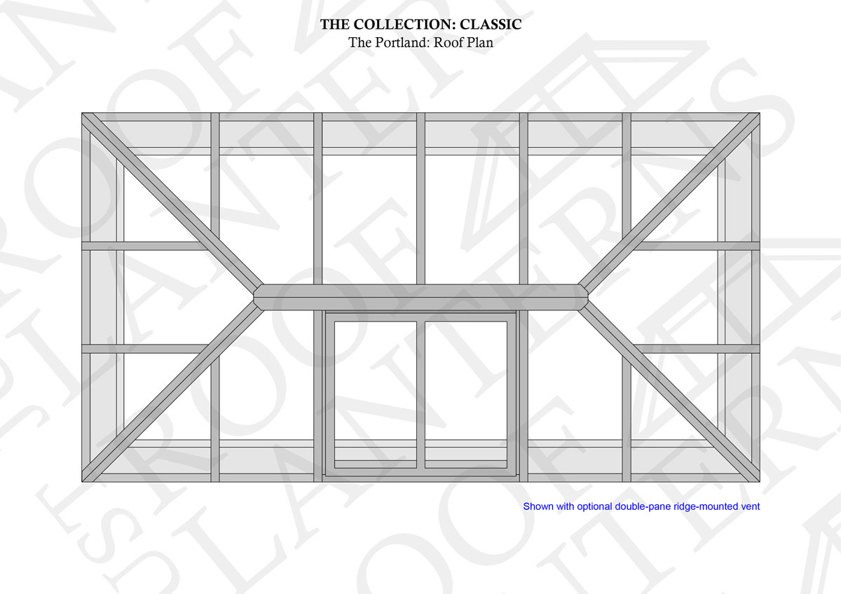 Roof Plan of The Portland Roof Lantern
