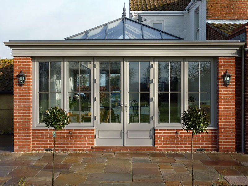 Principal elevation of an orangery extension
