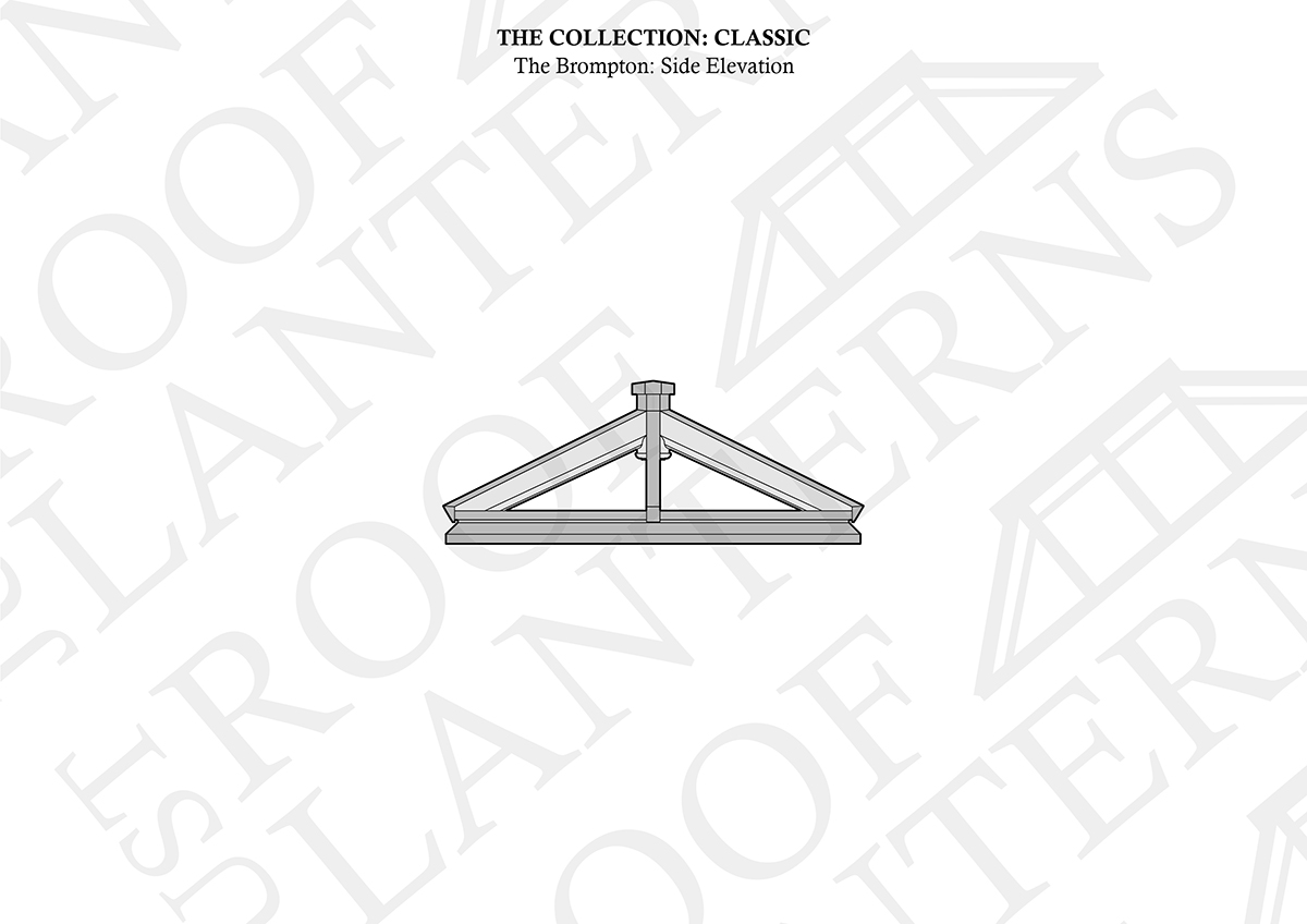 Side Elevation of The Brompton Roof Lantern
