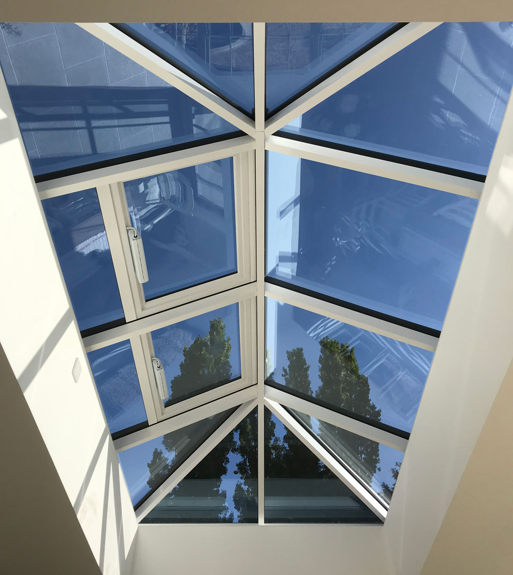 The Winchester roof lantern featuring 2 ridge mounted vents