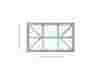 Roof plan of the York roof lantern, featuring precise dimensions for seamless installation.