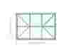 Roof plan of the Canterbury roof lantern, displaying accurate dimensions for professional installation.