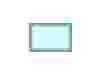 Top-down view of the Rutland flat rooflight, displaying its rectangular structure and glazing layout.