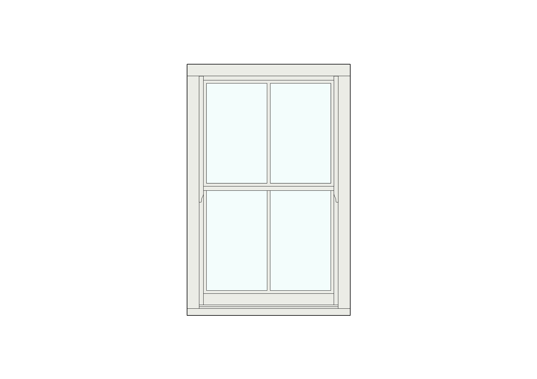 Single Sash Window | Classic Timber Window for Small Spaces