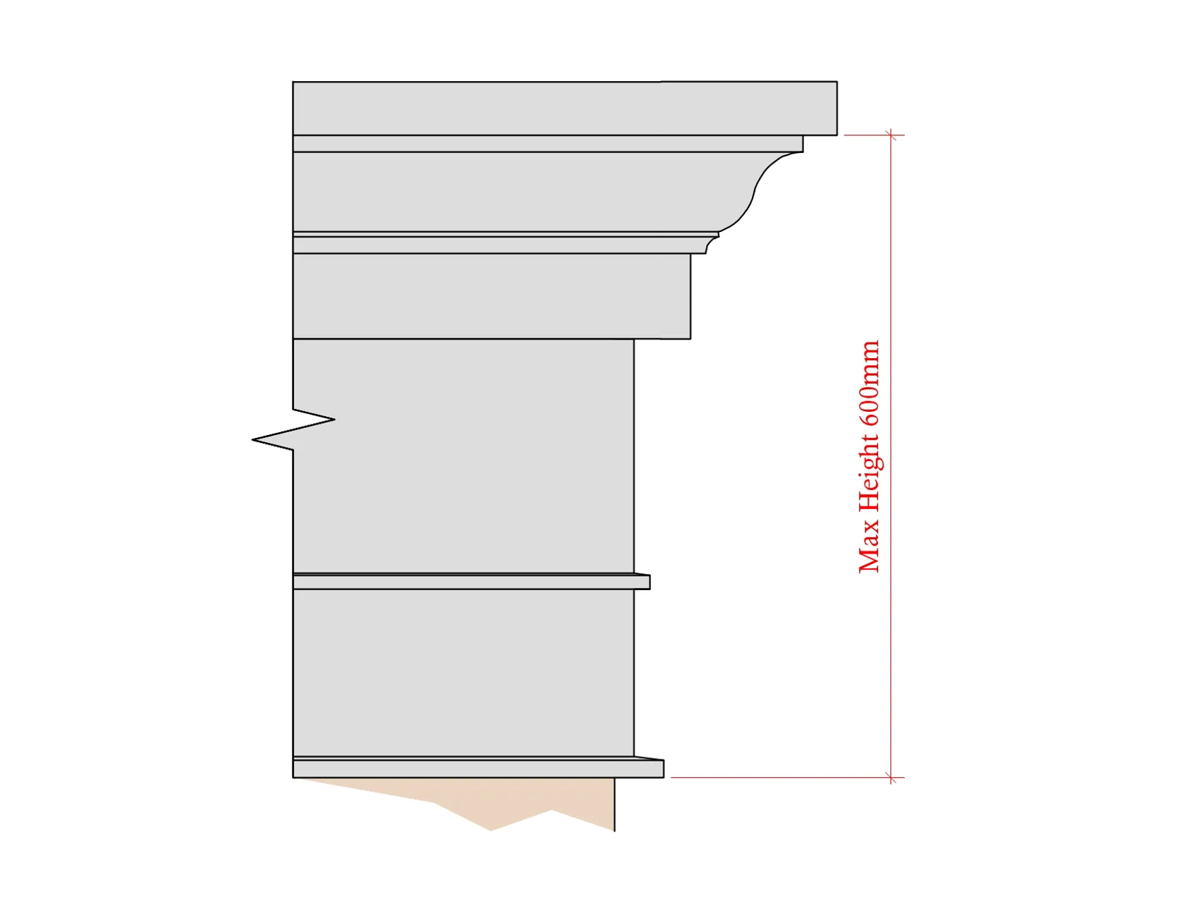 Cornice Feature Parapet Cornice | Elegant Architectural Features for Orangeries