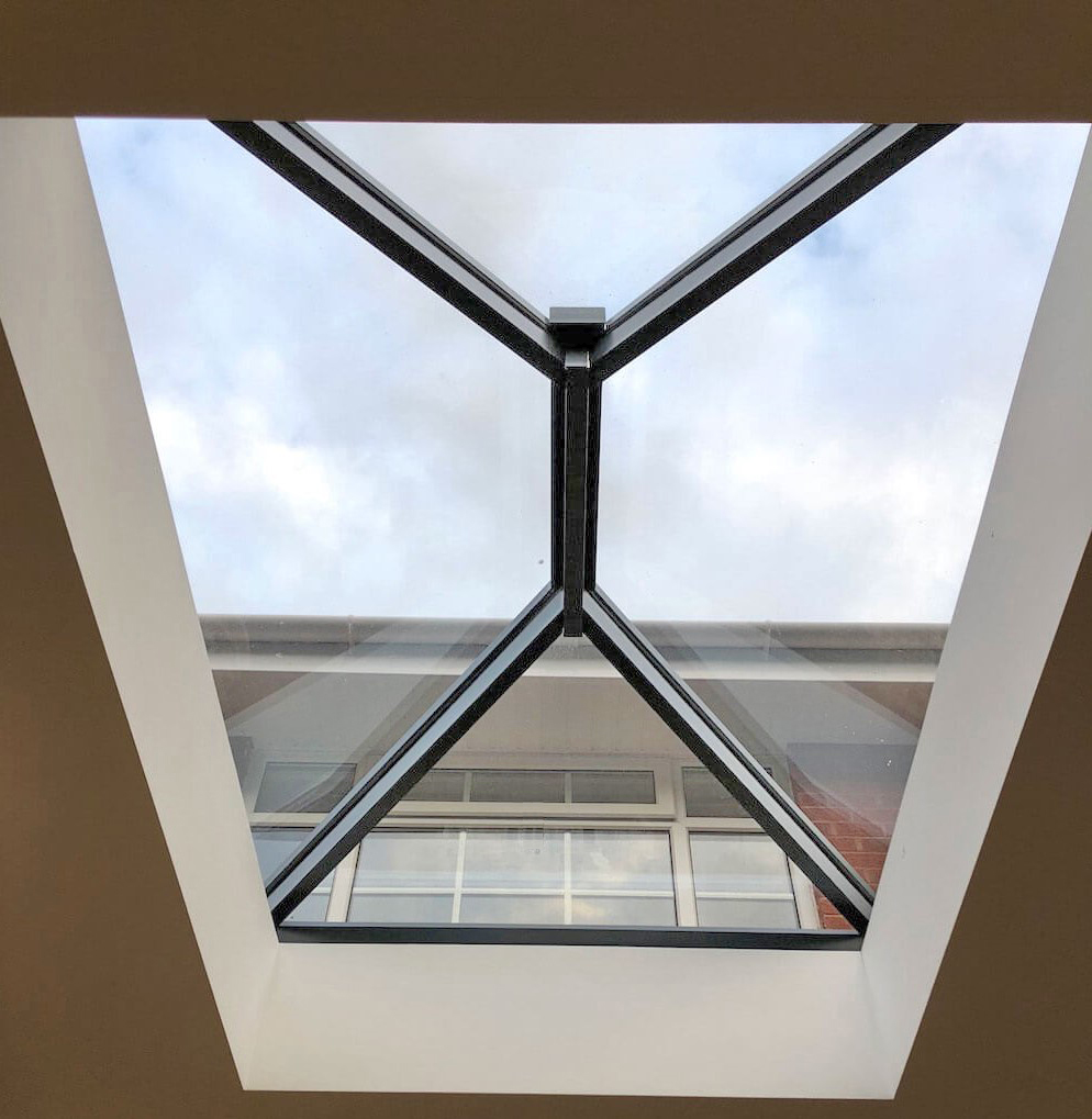 The Chester Roof Lantern – a sleek and modern aluminium roof lantern designed to enhance natural light and architectural style.
